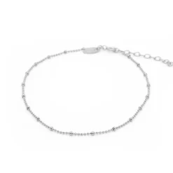 Karma Anklet Dots Diamonds - Silver