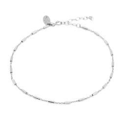 Karma Anklet Tube - Silver