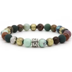 KARMA armband Mats Silver Tube Bead - 86987