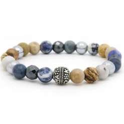 KARMA armband Vince Silver Round Logo Bead - 86989