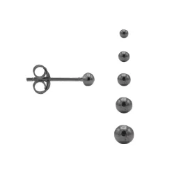 Karma Ball Earstuds - Gun Metal