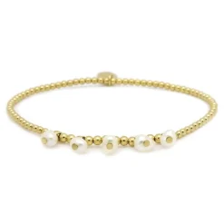 Karma Bracelet Balistyle Pearls - Gold Color