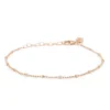 Karma Bracelet Dots Diamonds - Rose Plated