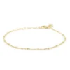 Karma Bracelet Dots Diamonds - Gold Plated