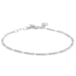 Karma Bracelet Figaro - Silver