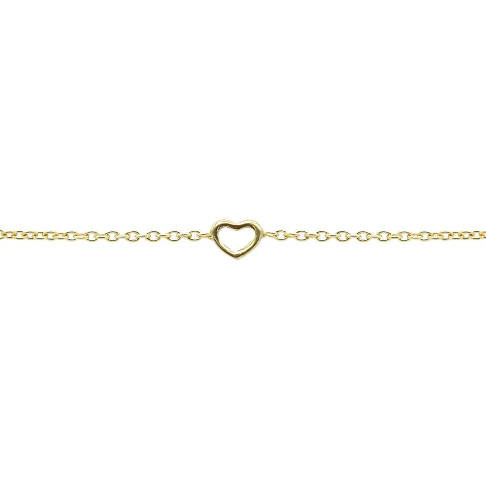 Karma Bracelet Open Heart - Gold Plated