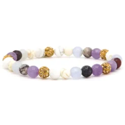 KARMA Bracelet Plum Elastic - XS