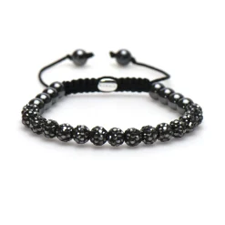 KARMA Bracelet Spiral Black Crystal - XS
