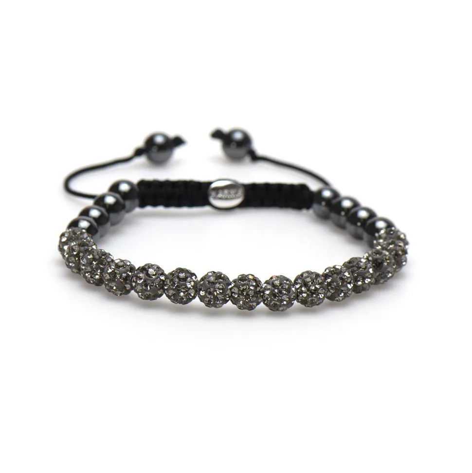 KARMA Bracelet Spiral Grey Crystal - XS