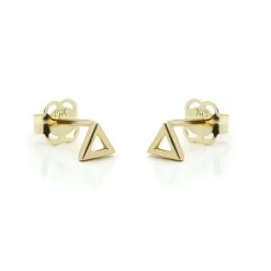 Karma Earstuds Open Triangle - 14K Gold