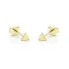 Karma Earstuds Triangle Mini - 14K Gold
