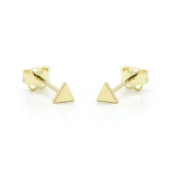 Karma Earstuds Triangle Mini - 14K Gold