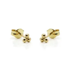 Karma Earstuds Triple Dots Alice - 14K Gold