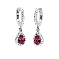 Karma Hinged Hoops Chloe Pink