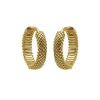 Karma Hinged Hoops Croco Dots