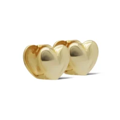 Karma Hinged Hoops Heart