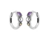 Karma Hinged Hoops Holly Lavender