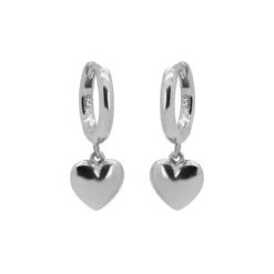 Karma Hinged Hoops Lovely Heart