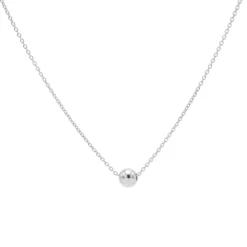 Karma Necklace Ball - Silver