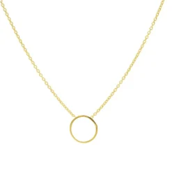 Karma Necklace Circle - Gold Color
