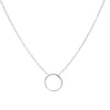 Karma Necklace Circle - Silver