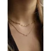 Karma Necklace Double Square - Silver