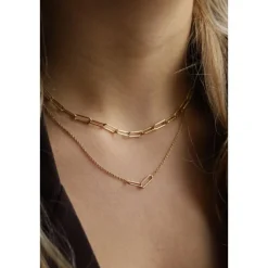 Karma Necklace Double Square - Silver