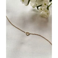 Karma Necklace Open Heart - Silver
