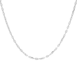 Karma Necklace Queens Chain Diamond - Silver