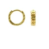 Karma Plain Hinged Hoops Chain