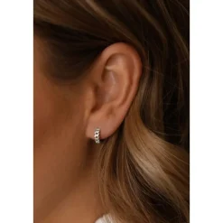 Karma Plain Hinged Hoops Chain