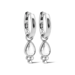 Karma Zirconia Hinged Hoops Hera