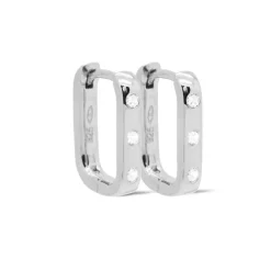 Karma Zirconia Hinged Hoops Mila