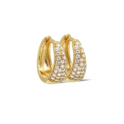 Karma Zirconia Hinged Hoops Mays Drop