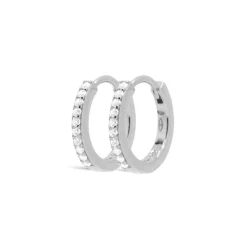 Karma Zirconia Hinged Hoops Noree