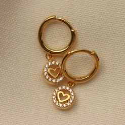Karma Zirconia Hinged Hoops Romance