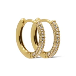 Karma Zirconia Hinged Hoops Sally