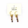 Liet & Joliet oorbellen Heart Brown - J8185