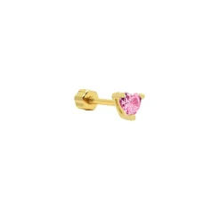 Piercing Zirconia Heart - Gold Color