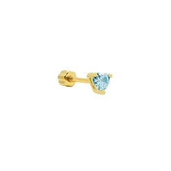 Piercing Zirconia Heart - Gold Color