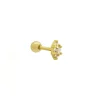 Piercing Zirconia Triple Oval - Gold Color