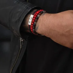 Rebel and Rose Dual Twisted Black-Red - L0138