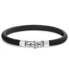 Rebel and Rose Half Round Braided Black - L0133