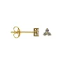 Symbols Zirconia Triple Flower - Gold Color